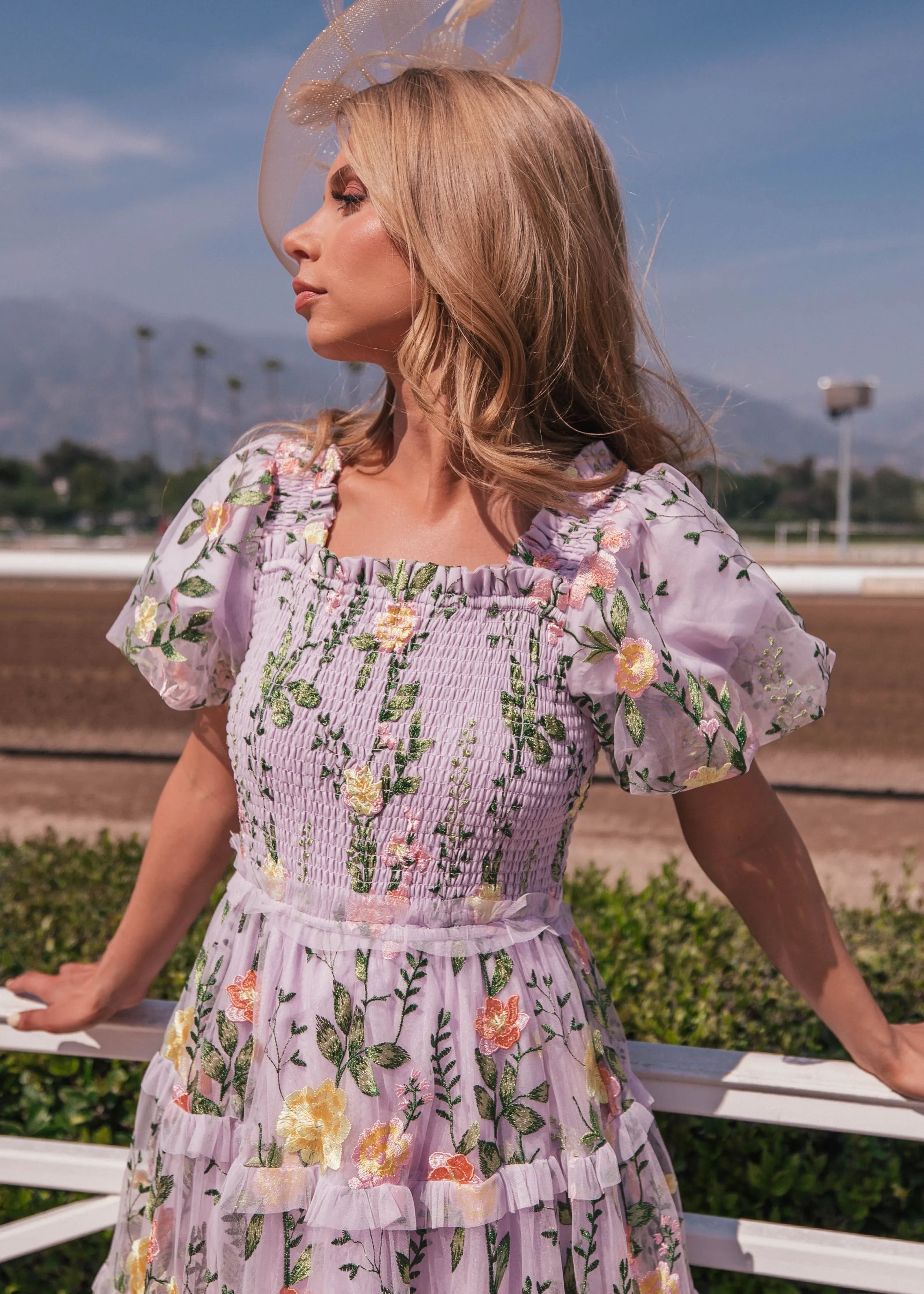 Rose Dress Midi - Lavender