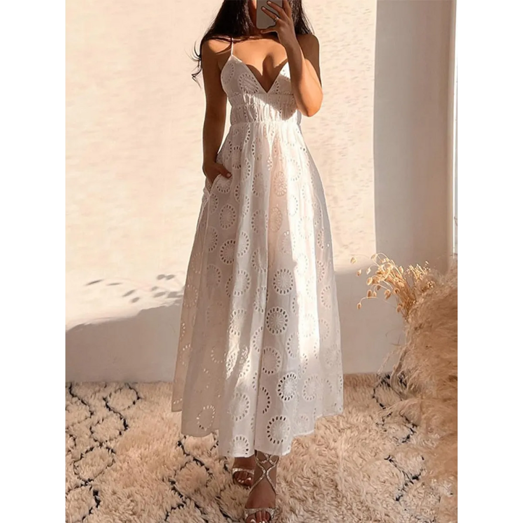 Sexy Backless Lace Dress