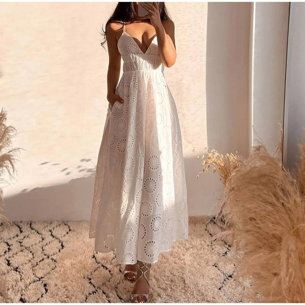 Sexy Backless Lace Dress