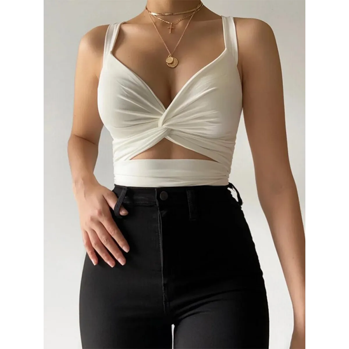 Sexy Sleeveless Crop Top