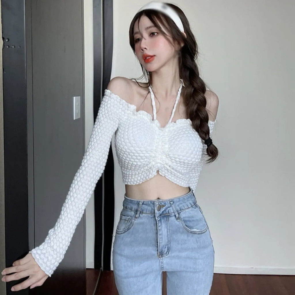 Slim Fit Sexy Blouse Top